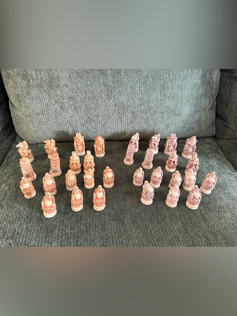 Vintage Asian Chess Pieces